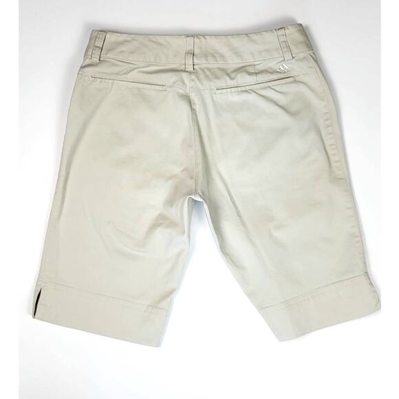 Adidas Stretch Beige Bermuda Shorts - Women's 4 - Picture 3 of 7